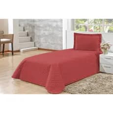 Kit Colcha Cobre Leito Solteiro 2 Peças Microfibra Matelasse 170 Fios