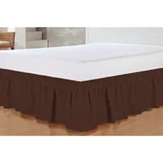Saia Box Para Cama Casal Queen Com Elastico e Fivela Reguladora de Tamanho De Algodão