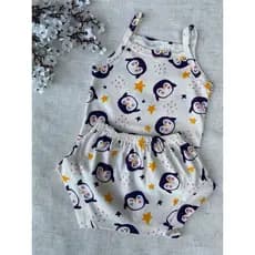 Conjunto Body Short Tapa Fralda 100% Algodão Varias Estampas Sortidas Conjunto Bebê Verão Calcinha Infantil Tampa fralda