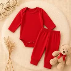 Kit Roupa De Bebe 2 Peças 100% Algodão 1 Conjuntos Body Manga longa E Mijão Barato Enxoval Calça Vira Pe Culote