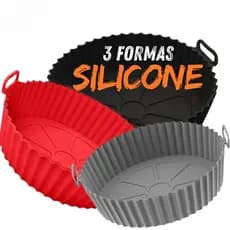 Formas Silicone Air fryer para sua Cozinha 20cm escolha o seu