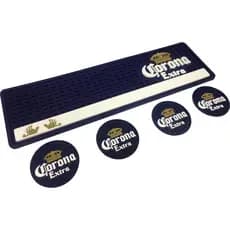 Tapete Barmat Corona 50x15 + 4 Porta Copos emborrachados