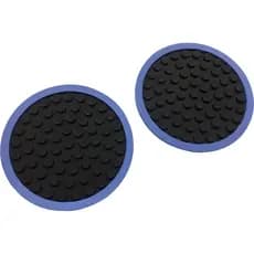 Kit 4 Lindos Porta Copo 10cm Redondo Alto Relevo Emborrachado Retem o Liquido