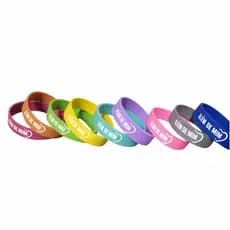 40 unids Pulseira Silicone Fechada personalizado 1 cor eventos palestras festas eventos religiosos