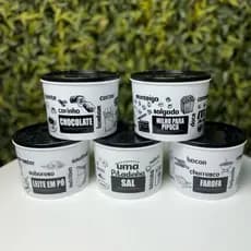 Conjunto 5 Potes Plásticos De Mantimento Tampa Preta 1 Litro Porta Organizador Condimentos Kit