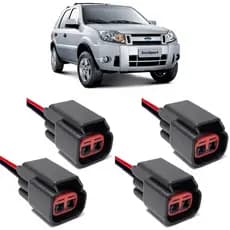 Plug Bobina Ignição Ford Focus Ecosport 2.0 16v Ecosport 2.0 Focus 2.0 Fusion 2.5 Ranger Flex 2.5 Kit com 4