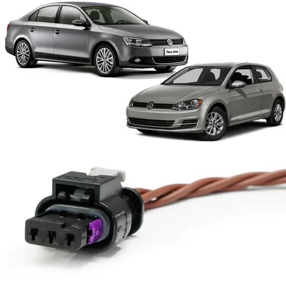 Plug Conector Sensor Ré Estacionamento Jeta Polo Golf Tiguan
