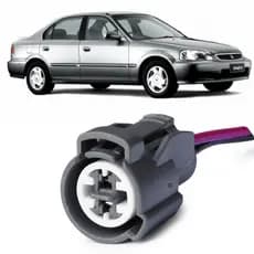 Plug Sensor Pressão Óleo Temperatura Agua Honda Civic Acord Vtec  CRV Cebolão 1996 a 2000