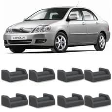 Kit 8 Bucha Limitador de Porta Toyota Corolla 1.8 1.6 2003 2004 2005 2006 2007 2008