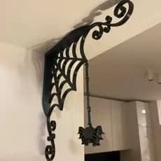 Ornamento de Teia de Aranha para Porta decoração Halloween