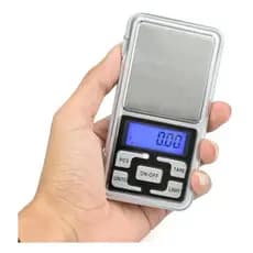 Mini Balança Digital De Bolso Balança Digital De Precisão 500g Capacidade máxima 0.5 g Cor Prateado