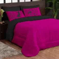 Conjunto Cobre Leito Casal Queen 3 Pçs Fronha Estampada Diversas Cores Sofisticado