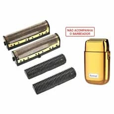 Kit Refil Shaver Kemei TX1 Telas e Lâminas Peças de Reposição Barbeador Compatível KM TX3 TX8 TX10