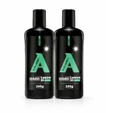 Leave In Alfa Looks 240g Mega Fixação Hidratação Capilar Anti Frizz Brilho Intenso Proteção Térmica