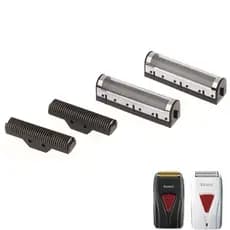 kit 2 Telas + 2 Lâminas Para Shaver Kemei km 3381 e 3382 Peças de Substituição Barbeador Elétrico