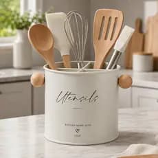 Porta Utensílios Organizador De Talheres Cozinha Metal Home