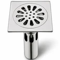 Ralo Inox 9.4x9.4 Quadrado Inteligente  Banheiro Lavanderia Anti Odor/inseto Luxo