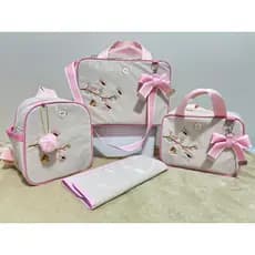 kit maternidade 4 peças bolsas menina e menino