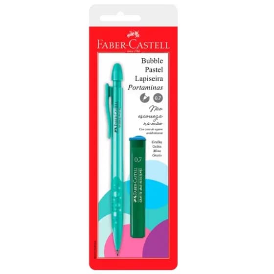 Lapiseira Bubble 0.7 + Grafite - Faber Castell