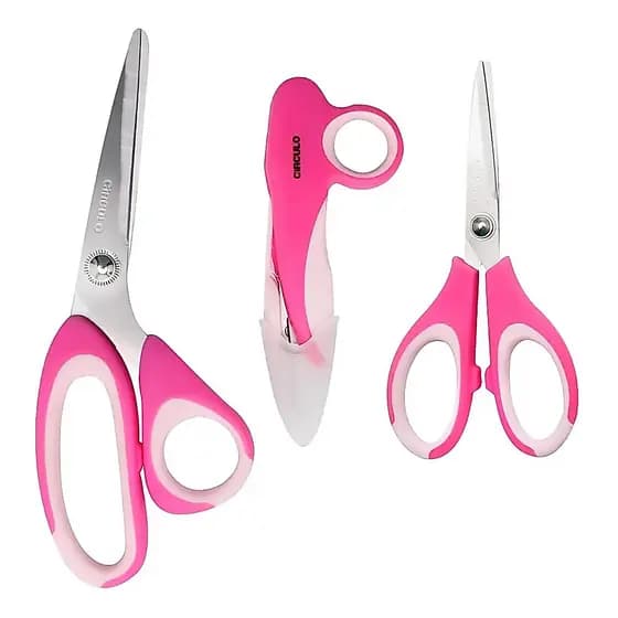 Kit 3 Tesouras Comfort Arremate Costura - Círculo