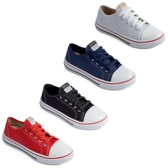 Tênis Moleca Feminino Lona Casual Estilo 5796-204
