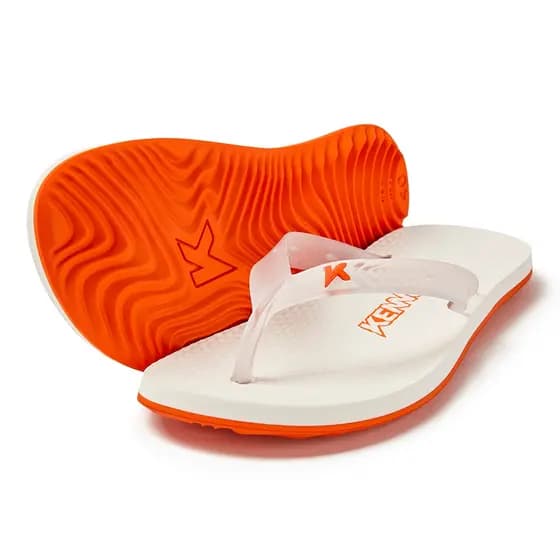 Sandália Chinelo Kenner New Summer Branco e Laranja Original DGX02