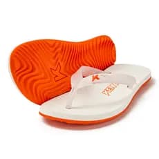 Sandália Chinelo Kenner New Summer Branco e Laranja Original DGX02