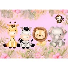 Tapete Safari Infantil Antiderrapante 1,00x1,40 Baby para menino e menina