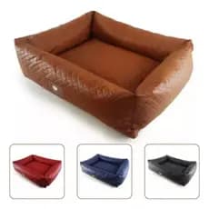 Cama Pet Corino Linha Luxo Grande Impermeável Antiderrapente Dupla Face Tamanho G
