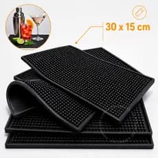 Tapete Escorredor de Louça Silicone Antiderrapante Talher BarMen Drink Bar Balcão