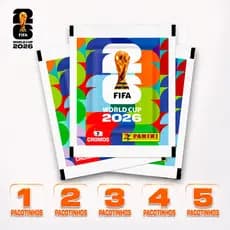 Kit 1 2 3 4 ou 5 Figurinhas Panini Copa Do Mundo 2026 Pacotes Colecionáveis Lacrados Originais