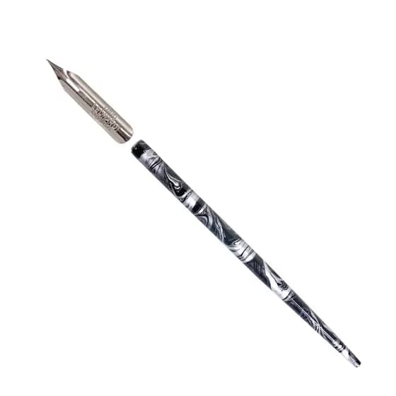Caneta Bico de Pena para Desenho Caligrafia Cabo Madeira Keramik