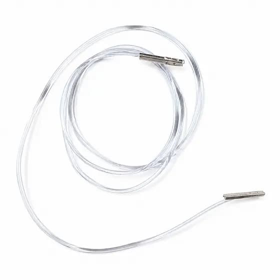 Cordão Para Crachá Credencial de Silicone Ponteira Metal C/25