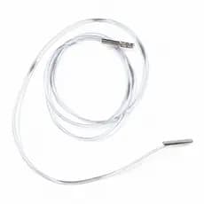 Cordão Para Crachá Credencial de Silicone Ponteira Metal C/25
