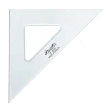 Esquadro Trident de Acrílico Sem Graduação 45°45°90° 21cm Para Desenho 2521