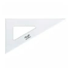 Esquadro Trident de Acrílico Sem Graduação 30°60°90° 21cm Para Desenho 2621