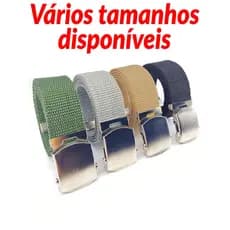 Cinto Masculino homem militar social casual preto cinza verde bege Nylon