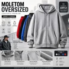 Moletom com Zíper Masculino Liso Blusa de Frio Básica para Inverno e Meia Estação Flanelado Capuz