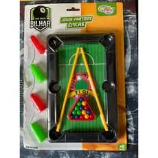 Kit Mini Bilhar Infantil – Diversão Garantida em Casa