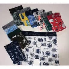kit 10 Cuecas Boxer Adulto Masculina Cueca Box Adulto Microfibra ALCATEIA ESTAMPADA