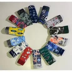 1 CUECA BOXER ADULTO MASCULINA UMA CUECA BOX ADULTO MICROFIBRA ALCATEIA ESTAMPADA