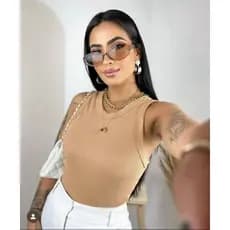 Kit  Regata Canelada Basica Feminina Sem Transparencia Blusinha Ribana Regatinha