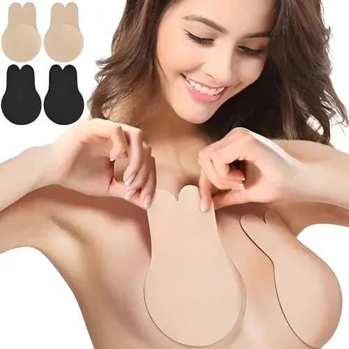 Kit 2 sutiã de silicone pregavel levanta peitos plus up