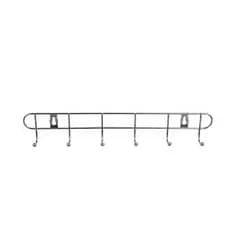 Suporte de Parede Aramado c/ 6 ou 8 Ganchos Metal Inox Suporta até 5kg