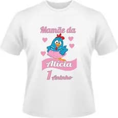 Kit 2 Camisetas Personalizadas Tema - Galinha Pintadinha