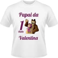 kit Especial Camisetas G1 e GG Marsha e Urso Personizada
