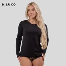 Blusa Básica Manga Longa Segunda Pele Inverno Diluxo