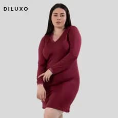 Camisola Manga Longa Plus Size Feminina Lisa