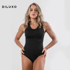 Body Collant Diluxo Nadador Maiô Preto Básico