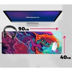 Mouse Pad Gamer Hyper Beast Counter Strike csgo Extra Grande 90x40 70x30 60x40 Pronta Entrega Personalizado hyperbeast mousepad 900x400